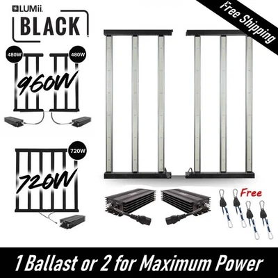 Lumii Black2 LED 720W o 960W - Kit LED e Alimentatore 6 Bar