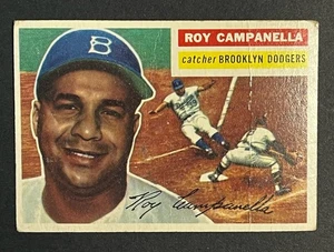 1956 Topps Roy Campanella Grey Back #101 FR Brooklyn Dodgers HOF - Picture 1 of 4