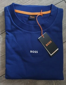 Hugo Boss Wesmallcrew Pullover Sweatshirt 6XL XXXXXXL Blau 494 zu Gant Jeans - Bild 1 von 2