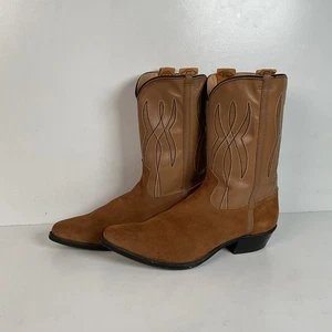 Vintage ACME Cowpunch Kinder Cowboystiefel 6 D Wildleder 60er Jahre Ära - Bild 1 von 24