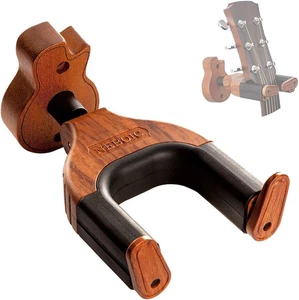 Supporto da Parete per Chitarra, Appendiabiti da Parete per Chitarra Auto Lock, Base in Legno Duro a Forma di Chitarra  - Foto 1 di 7