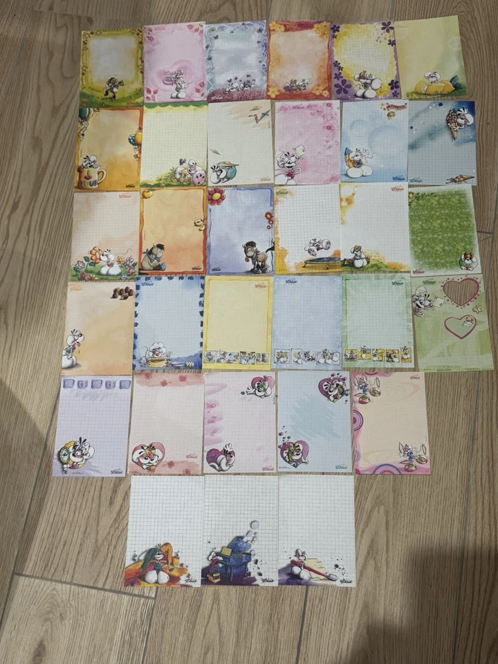 Lot Feuilles Diddl A6 Blanches Et Colorées Rares - Photo 1/1