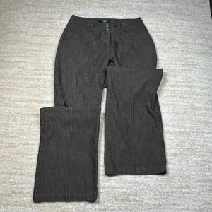 Cato Pants Womens 10 Brown Stretch Cotton Blend Career Casual Trouser - Picture 1 of 10