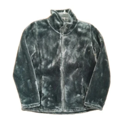 Chaqueta térmica 32 DEGREES para mujer urbana elegante verde felpa piel sintética polar polar talla M Foto 1 de 3