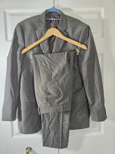 Peter Millar brown suit set( jacket & pant)Mens Size 42 wool made in Canada - Picture 1 of 14
