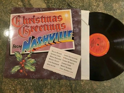 Various Artists Christmas Greetings From Nashville LP  Columbia Willie Nelson  - Image 1 of 4