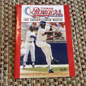 Texas Rangers Souvenir Programm 1990 - Bild 1 von 3