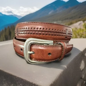 Brighton Golf Leather Belt Size 30 NWT List $42 P2007 Rare Find! - Picture 1 of 4