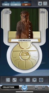 Star Wars Card Trader Topps Meiyo Chewbacca Medal Of Yavin Epic *DIGITAL* - Picture 1 of 2