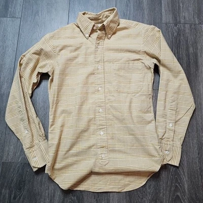 Brooks Brothers Black Fleece Button Down Shirt M yellow Plaid Thom Browne BB0 - Image 1 of 4