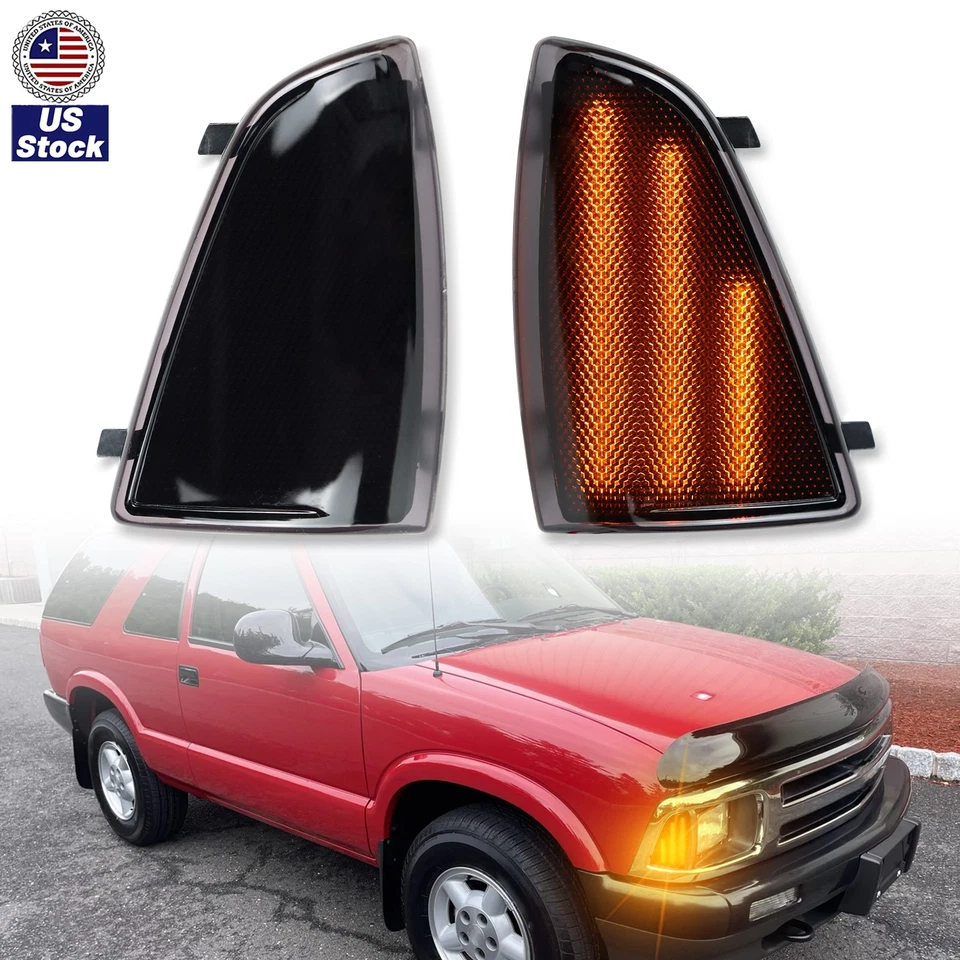 Luz de señalización LED delantera intermitente ahumada para Chevy S10 1994-1997 Blazer LS Foto 1 de 4