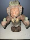 Mexican Aztec Standing Figure God Pottery 12? X 8?