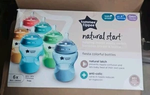 Tommee Tippee Closer To Nature Baby Bottles Fiesta Pack, 6-9oz Bottles - Picture 1 of 4