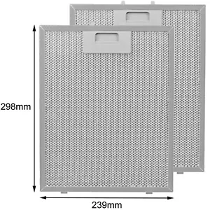 2 filtros de plata para campana de cocina TEKA filtros de ventilación de malla metálica 300 x 240 mm - Imagen 1 de 8