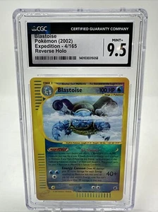 CGC 9.5 Mint+ Blastoise 4/165 Reverse Holo 2002 Pokemon Expedition - Picture 1 of 4