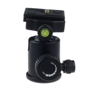 Tripod Metal Ball Head Quick Release Plate 1/4" 3/8" Screw f Monopod DSLR Camera - Picture 1 of 8