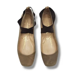 Jessica Simpson Mandalaye Ballet Flat Womens 10 Brown Leather - Picture 1 of 9
