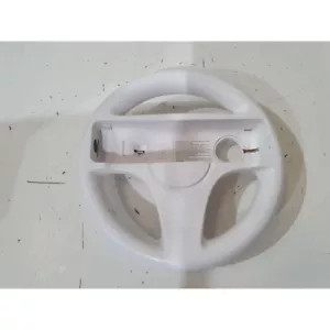 Nintendo Wii RVL-024 Mario Kart Racing Steering Wheel Gaming Controller - White - Picture 1 of 4