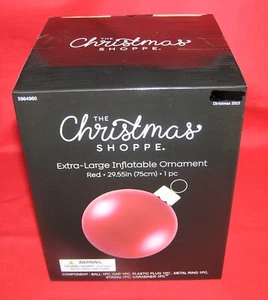 LA TIENDA DE NAVIDAD INFLABLE ADORNO ROJO 30" BOLA GRANDE GIGANTE DECORACIÓN - Imagen 1 de 2