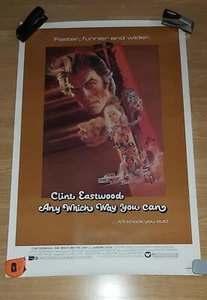 Any Which Way You Can - Clint Eastwood ORIGINAL Rolled Movie Poster 27"x 40" NM+ - Picture 1 of 2