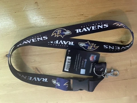 Baltimore Ravens NFL Lanyard Key ID Holder WINCRAFT Licensed Product Cover
