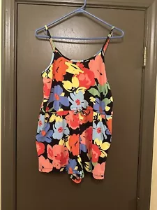 Jolie & Joy Floral Romper Sz XL - Picture 1 of 5