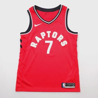 Toronto Raptors Jersey Mens 44 Red Black BRED Kyle Lowry 7 Nike Swingman - Image 1 of 4