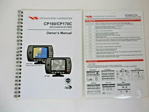 Standard Horizon CP160/CP170C GPS Chartplotters Owner's Manual w/ Quick Referenc - Picture 1 of 2