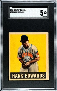 SGC 5 - 1948 / 1949 Hoja # 72 Hank Edwards Cleveland Indians - Imagen 1 de 2