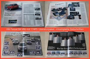 VW Passat B4 VR6 mit 174PS  Literaturpaket - 4 komplette Zeitschriften
