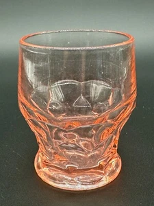 Vaso de jugo de panal georgiano rosa vintage - Imagen 1 de 5
