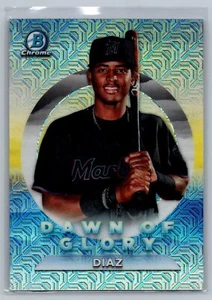 2020 Bowman Chrome #DG-11 Lewin Diaz Dawn of Glory Near mint or better - Picture 1 of 2