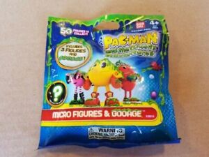 NEW 2013 Bandai Pac-Man The Ghostly Adventures Micro Figure & Gooage Foil Pack