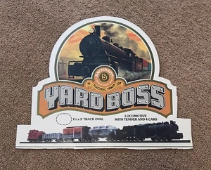 Vintage Yard Boss Cardboard Ad/Sign, Bachmann "N" Electric Train Set - Picture 1 of 3