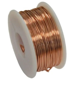 Uncoated Copper Round Wire 1/2 Lb. Spool Or Coil Choose Gauge, ( Dead Soft ) - Picture 1 of 7