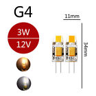 10 x G4 LED COB 3W 6W 8W Dimmable AC/DC 12V clear = halogen lamp warm light