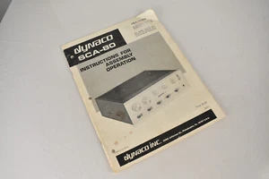 Original Vintage Dynaco SCA-80 Instructions for Assembly Operation Manual - Picture 1 of 2