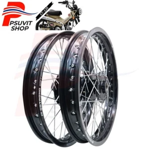Front&Rear Wheel Set HONDA CT125 Trail 125 Hunter Cub 20-23 2.75-17" Black /Bl - Picture 1 of 6
