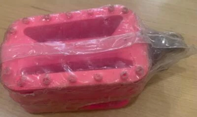 Набор педалей для детского велосипеда NOS Union розовый пластик стержень 1/2 дюйма - Изображение 1 из 4