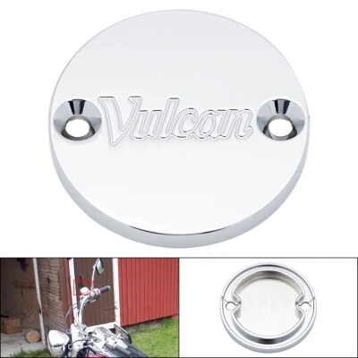 For Kawasaki Vulcan VN 500 750 800 Front Brake Fluid Reservoir Cap Cover Chrome - Image 1 of 4