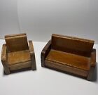 1940’s Wood Dollhouse Furniture Kitschy Display