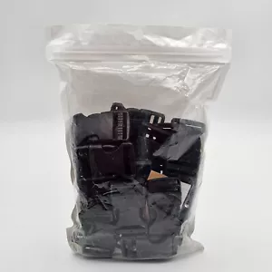 30 Webbing Bag Strap Clip Buckles Adjustable Black 1 Inch Plastic Side Release - Picture 1 of 4