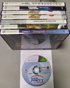 Xbox 360 Kinect Game Bundle Lot Of 8 Dance, Sports, Adventures Tested - Picture 1 of 4