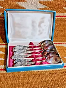 Russian tea spoons Vintage flatware set Soviet union Tea accessories USSR 1970s - Picture 1 of 11