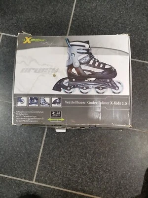 Inliner verstellbar 31-33 X-Kids2.0 Neuwertig mit Knie Hand Ellenbogenschoner  - Bild 1 von 4