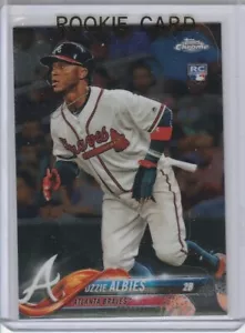 Ozzie Albies Rookie Card 2018 Topps Chrome Baseball RC ATLANTA BRAVES - Bild 1 von 2