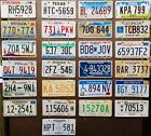 License Plate Lot - 25 plates, Bulk, Mixed States, Craft or Collect 