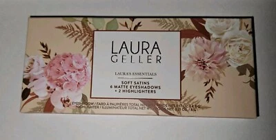 Laura Geller Soft Satins 6 Matte Eyeshadows + 2 Highligts, 0.17 oz / 0.21oz - Image 1 of 2