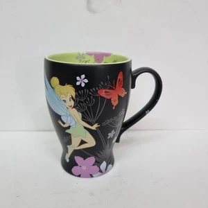 Disney Store Exclusive Tinkerbell Black Mug Peter Pan Butterflies - Picture 1 of 7