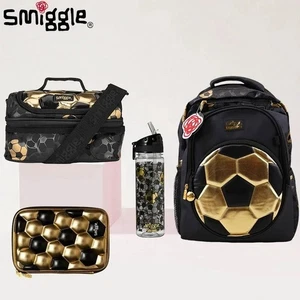 Smiggle Backpack Score Football Classic Black Gold School Bag Boys UK - Picture 1 of 18